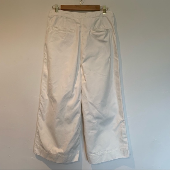 Top shop high waisted white denim crop pants - Picture 4 of 13